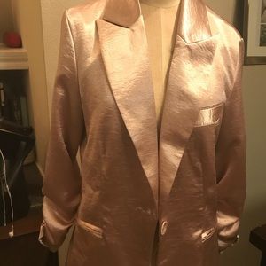 Charlotte Russe Pink Satin Blazer